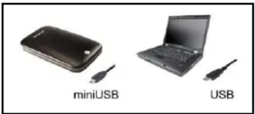 INTENSO Memory Home - Connexion du disque dur: - 1