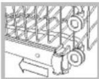 HOTPOINT PFT 8H4X.R - Adjusting the height of the upper rack - 1