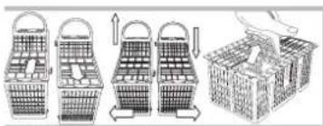 HOTPOINT PFT 8H4X.R - Lower rack and cutlery basket - 4