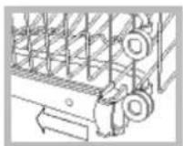 HOTPOINT PFT 8H4X.R - Regule a altura do cesto superior. - 1