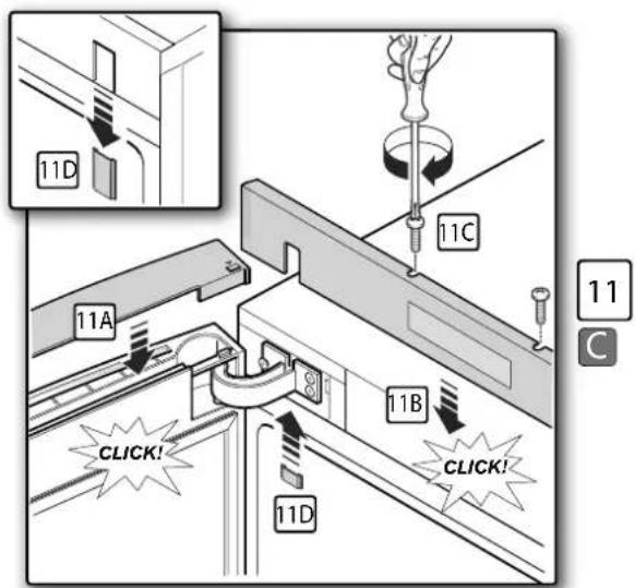 FRANKE FCB 3401 NS XS - Reversibilidade da porta: montagem portas no lado esquerdo - 1