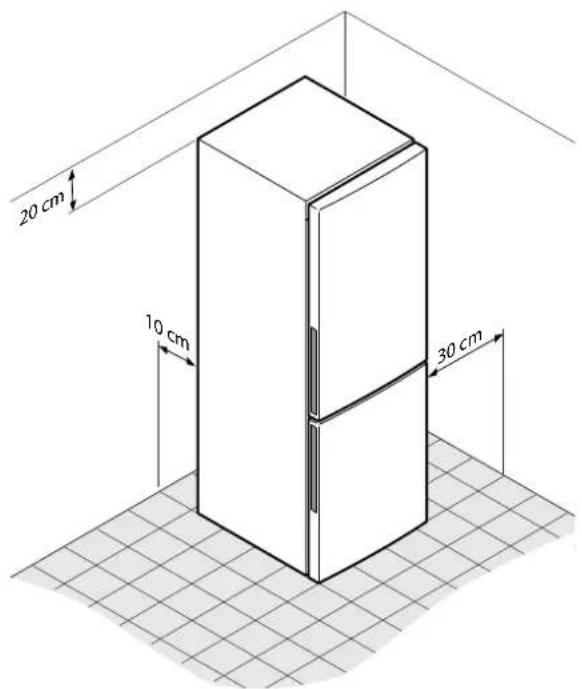 FRANKE FCB 3401 NS XS - Aufstellen des Gerätes - 1