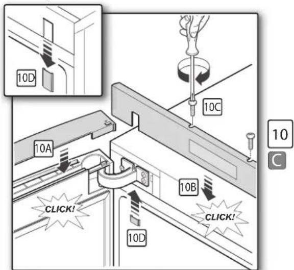 FRANKE FCB 3401 NS 2D XS - Omkeerbaarheid deur: montage deur aan linkerzijde - 1