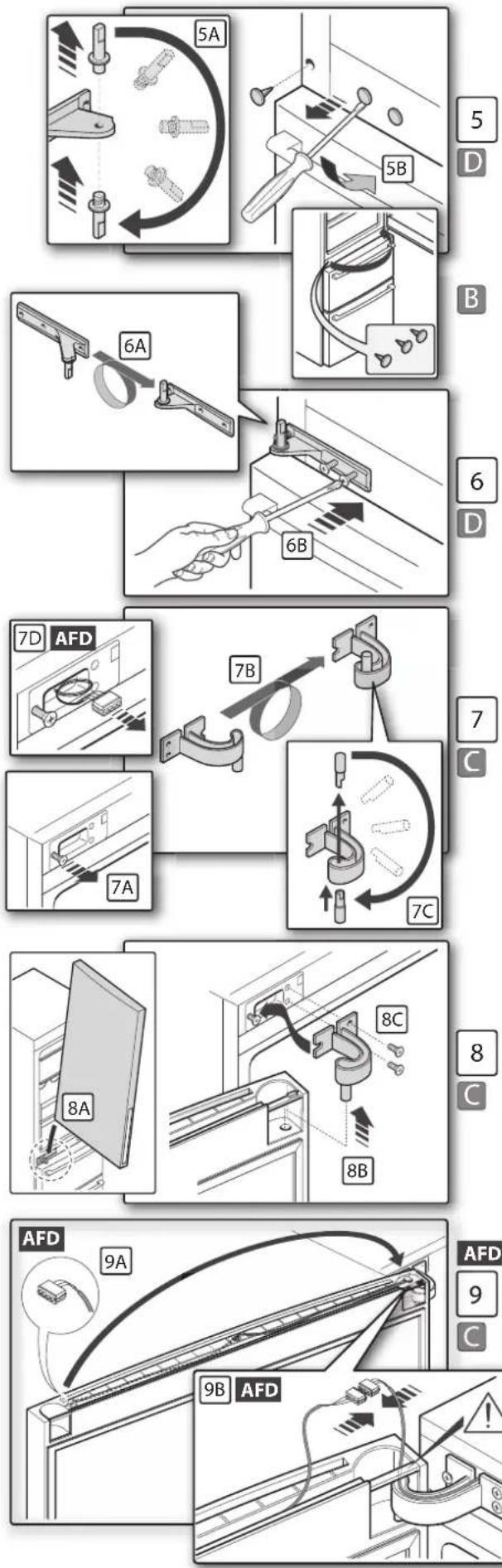 FRANKE FCB 3401 NS 2D XS - Door reversibility: dismantling door from the right - 3