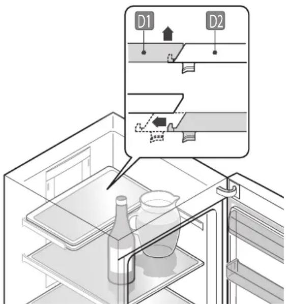 FRANKE FCB 3401 NS 2D XS - Glazen legplaat in twee delen - 1