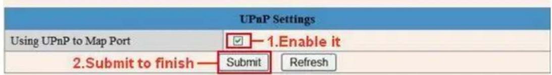 EBODE IPV38 - UPnP Settings (use always!) - 3