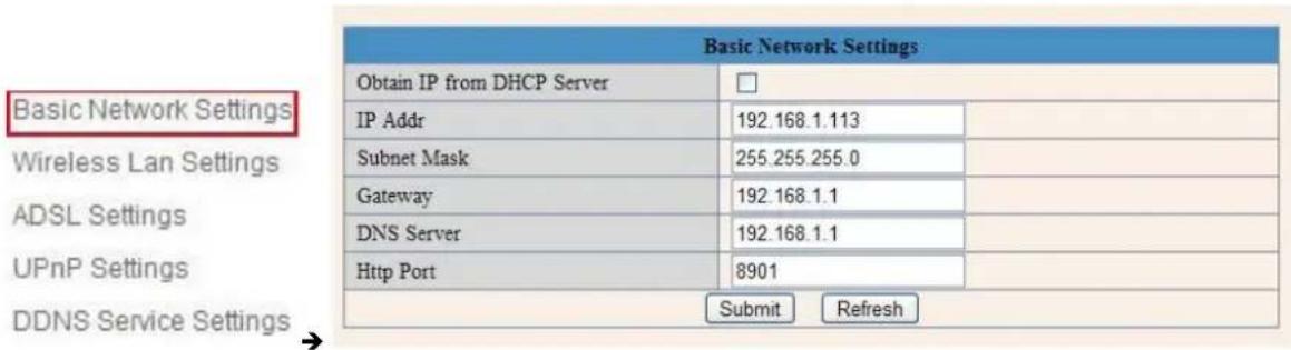 EBODE IPV38 - Basic Network Settings - 1