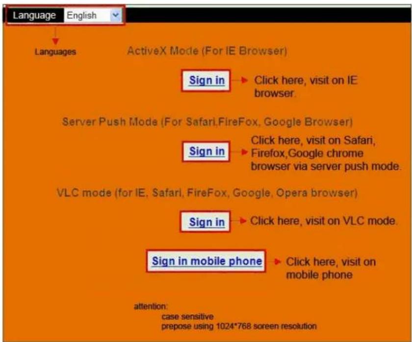 EBODE IPV38 - Camera Login - 4