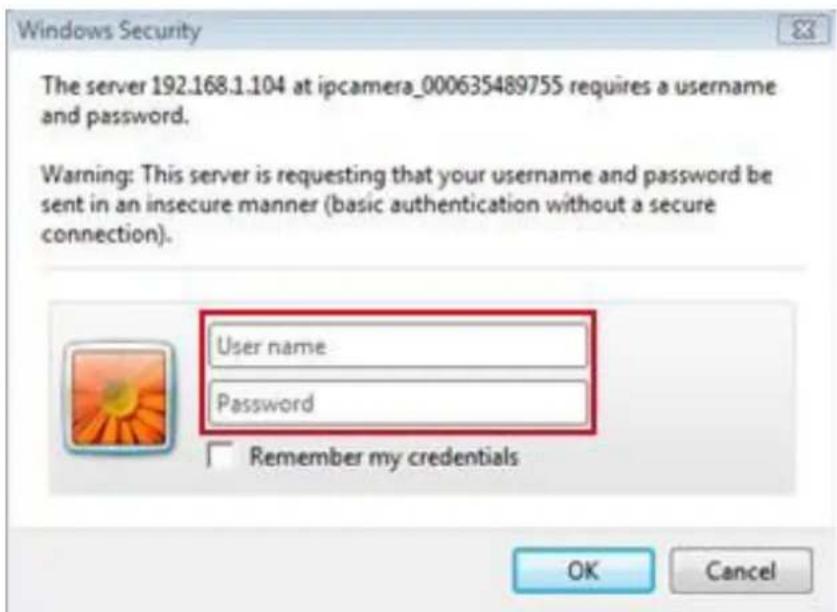 EBODE IPV38 - Camera Login - 3