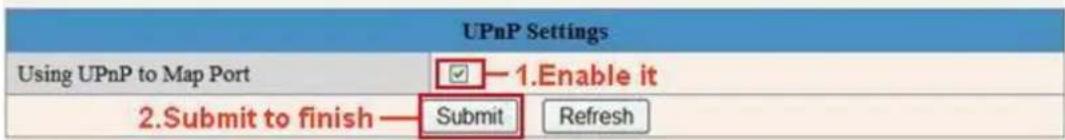 EBODE IPV38WE - Paramètres UPnP (étape importante!) - 2