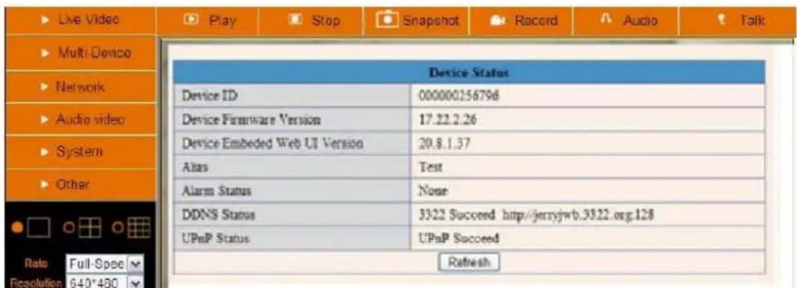EBODE IPV38WE - DDNS Status (Always check!) - 1
