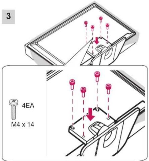 LG 32LA6608 - Attaching the stand - 12