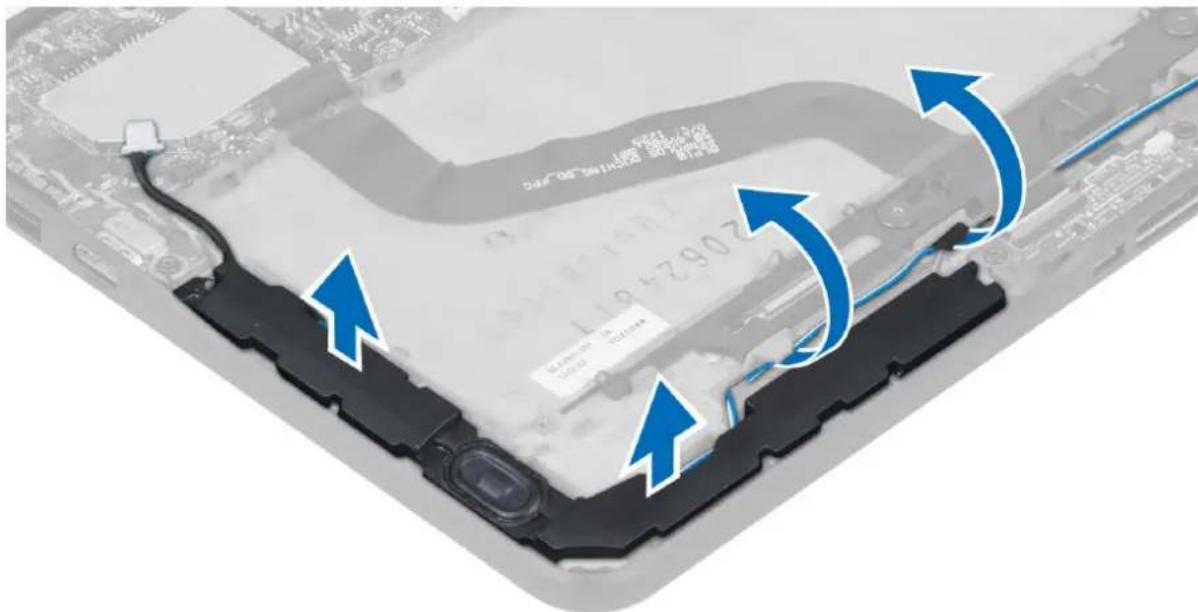 DELL Latitude 10 - Retrait des haut-parleurs - 5
