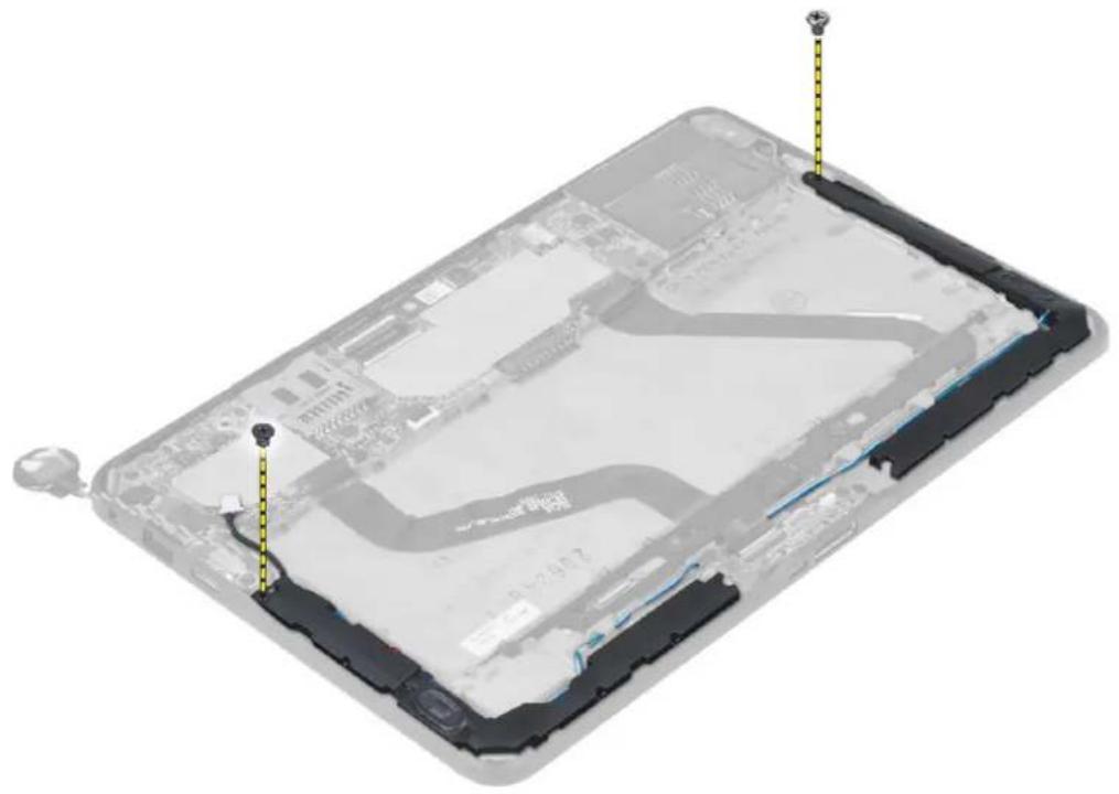 DELL Latitude 10 - Retrait des haut-parleurs - 3