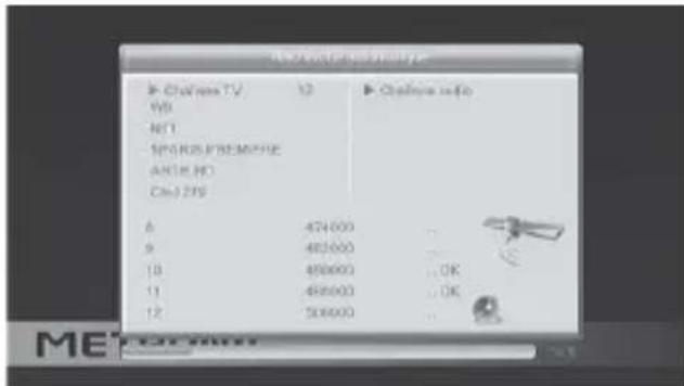 METRONIC Zapbox HDM1.1 - MENU / Configurazione problema / Sistema TV. - 1