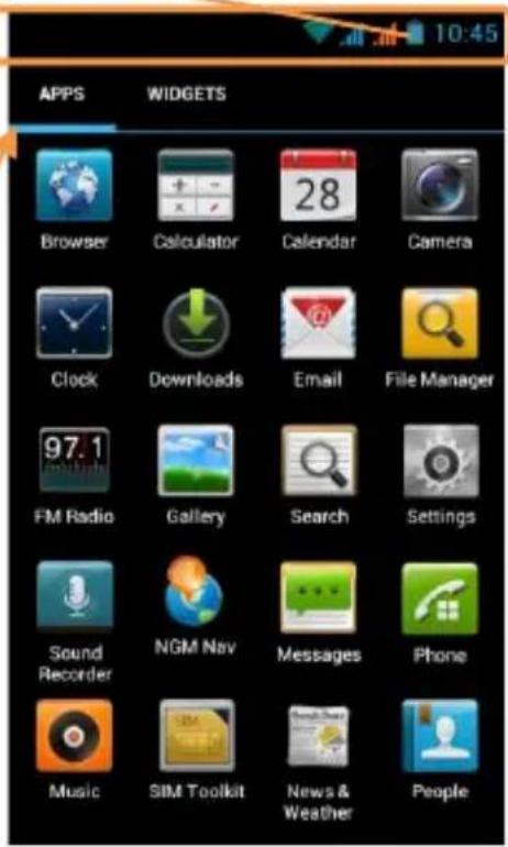 NGM-Mobile WeMove Miracle - Home Screen Main Menu - 2
