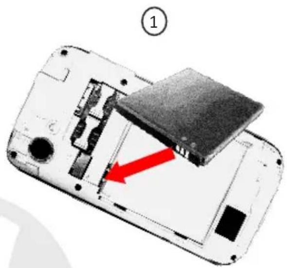NGM-Mobile WeMove Miracle - Inserting the battery: - 1