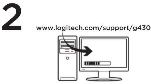LOGITECH G430 - Instalace - 2