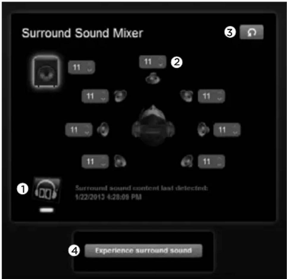 LOGITECH G430 - Surroundinställningar - 1