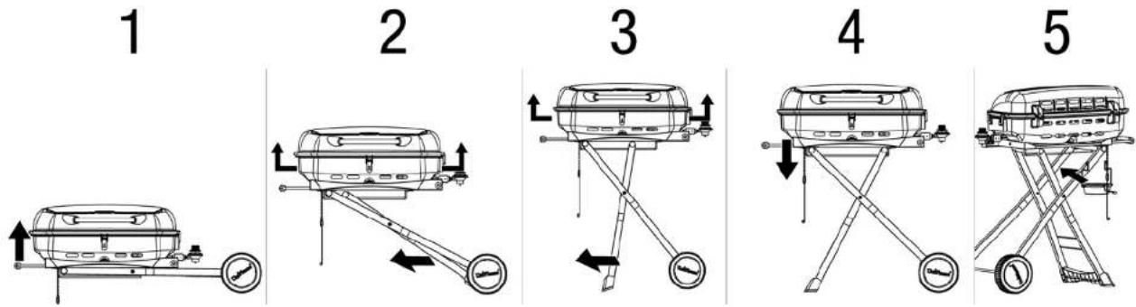 Blue Rhino GTC1205B - Pour déplier le barbecue - 1