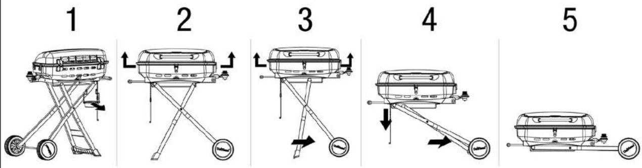 Blue Rhino GTC1205B - Pour plier le barbecue - 1