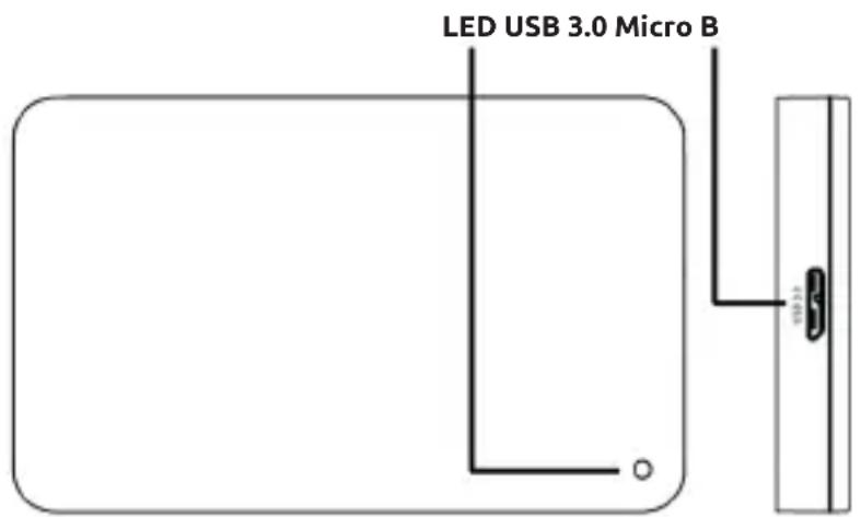 INTENSO Memory Case - Verbinden der Festplatte - 1
