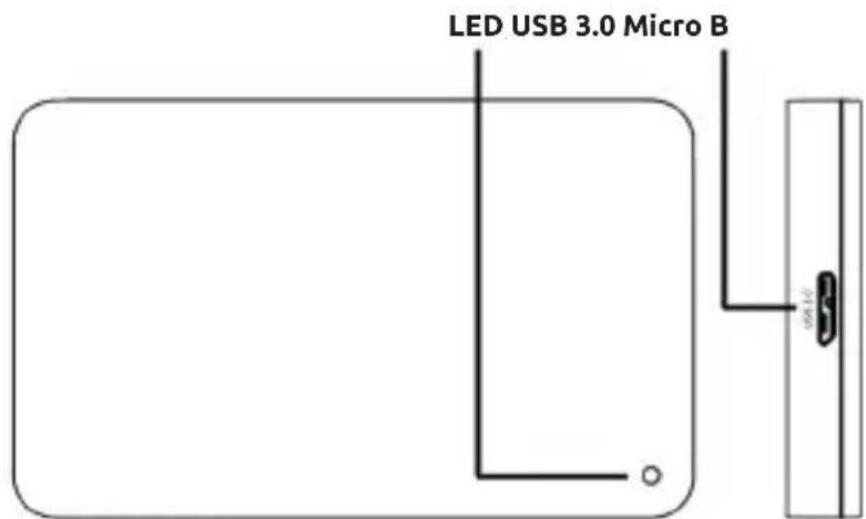 INTENSO Memory Case - Connexion du disque dur - 1