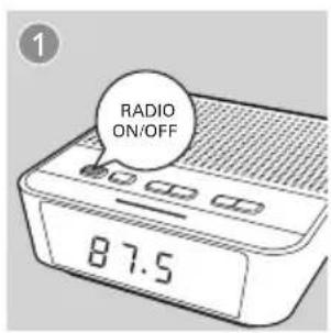 PHILIPS AJ3116 - Réglage des stations de radio FM - 1