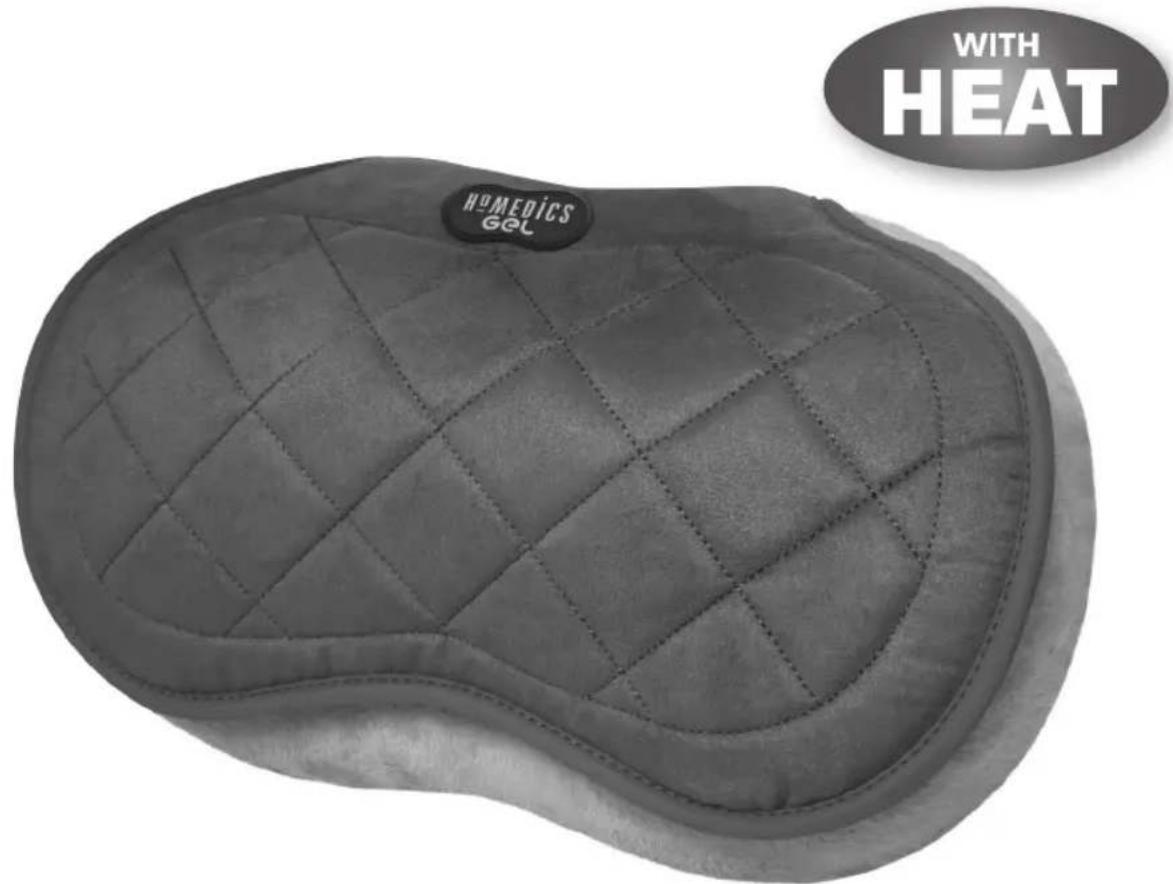 HOMEDICS SP1000HEU - Gel Shiatsu Natural Touch Multipurpose Massage Cushion with Technogel - 1
