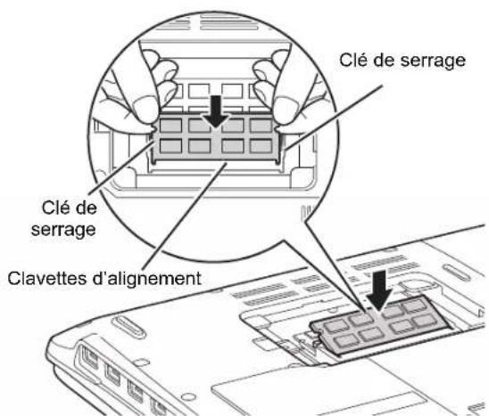 FUJITSU LIFEBOOK AH572 - Installation des modules de mémoire additionnelle - 2