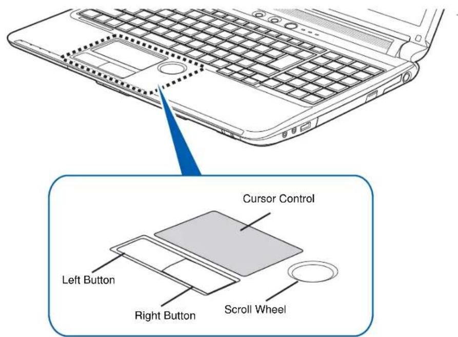 FUJITSU LIFEBOOK AH572 - Touchpad Pointing Device - 1