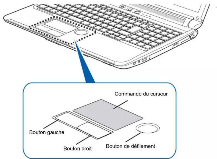 FUJITSU LIFEBOOK AH572 - Dispositif de pointage TouchPad - 1