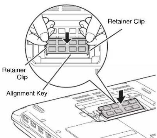 FUJITSU LIFEBOOK AH572 - Installing Memory Upgrade Modules - 2