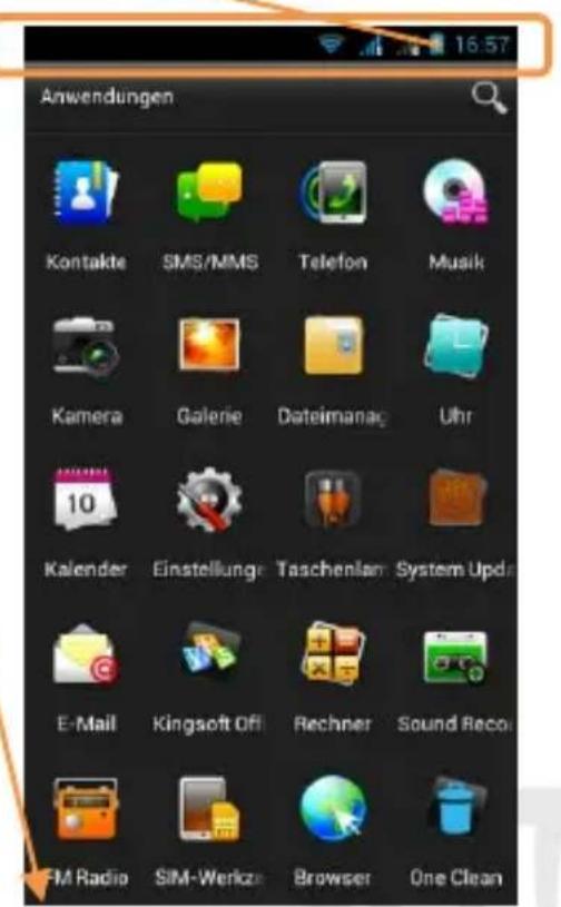 NGM-Mobile Infinity - Hauptmenu Hauptbildschirm signalstarke und Akku Niveau - 4