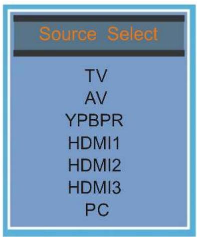 CURTIS Proscan PLDED3273A - SOURCE SELECTION - 1