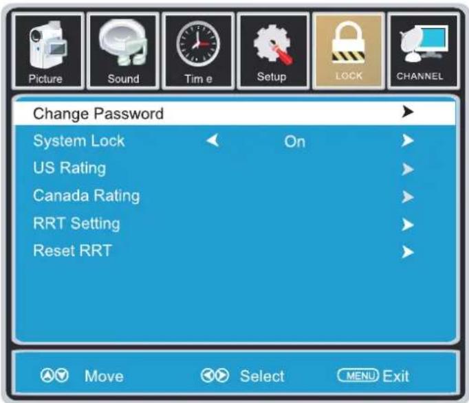 CURTIS Proscan PLDED3273A - LOCK MENU - 1