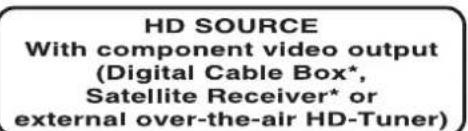 CURTIS Proscan PLDED3273A - CONNECTING A HIGH-DEFINITION (HD) SOURCE USING HDMI CONNECTION - 3
