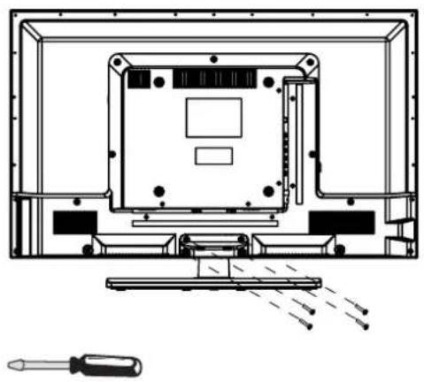 CURTIS Proscan PLDED3273A - MONTER / DEMONTER LE STAND DE BASE - 1