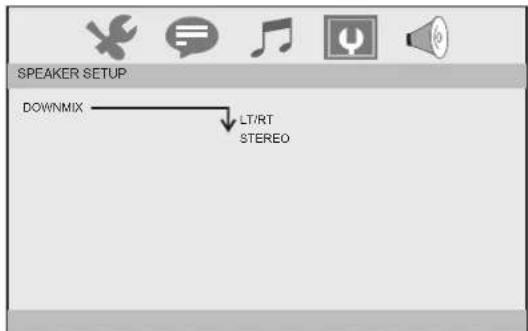 CURTIS SDVD9020 - Configuration des Haut-Parleurs - 1
