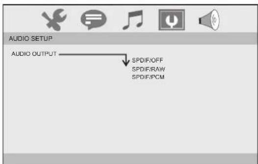 CURTIS SDVD9020 - Page de Configuration Audio - 1
