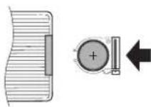 CURTIS SDVD9020 - Insert the battery - 2