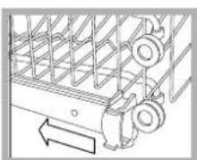 INDESIT DFG 2631M NX EU - Regular la alta del cesto superior - 1