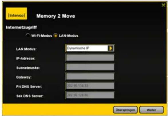 INTENSO Memory 2 Move - b) LAN-Modus - 1