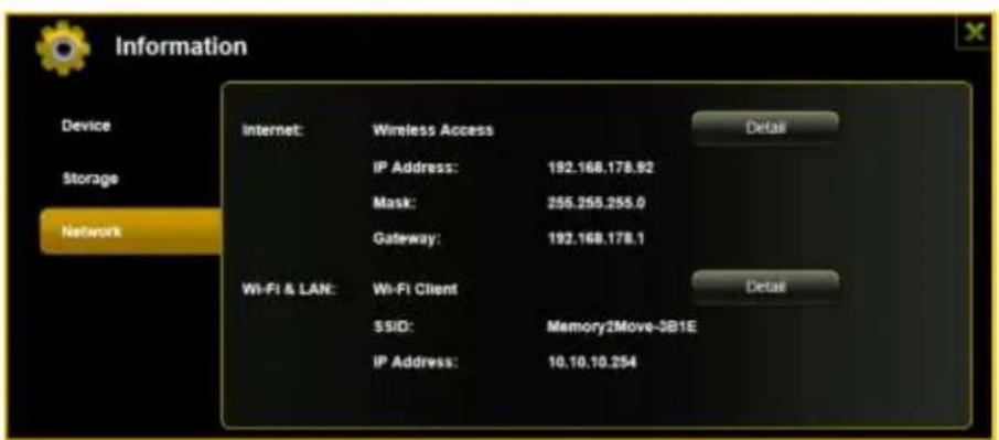 INTENSO Memory 2 Move - INFORMACION SOBRE LA RED - 1