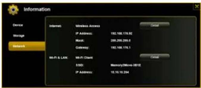INTENSO Memory 2 Move - INFORMACJE O SIECI - 1