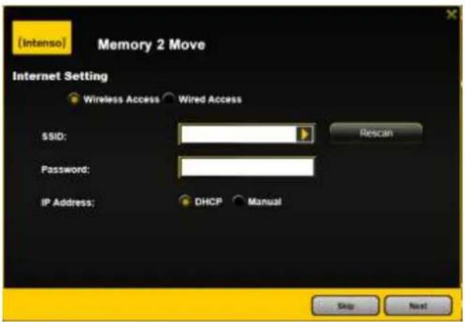INTENSO Memory 2 Move - Stabilire l'accesso a Internet - 1