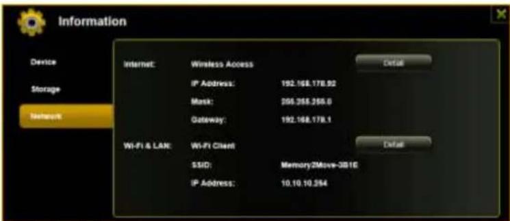 INTENSO Memory 2 Move - INFORMATION SUR LE RESEAU - 1
