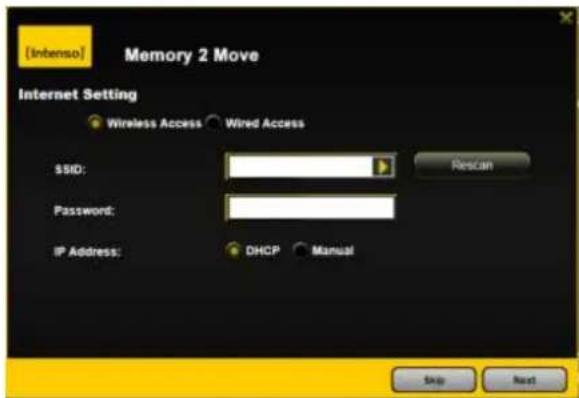 INTENSO Memory 2 Move - Ustawianie dostepu do internetu - 1