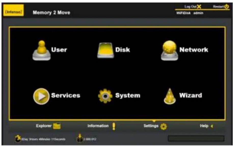 INTENSO Memory 2 Move - FUNKCJE WEB MANAGEMENT - 1
