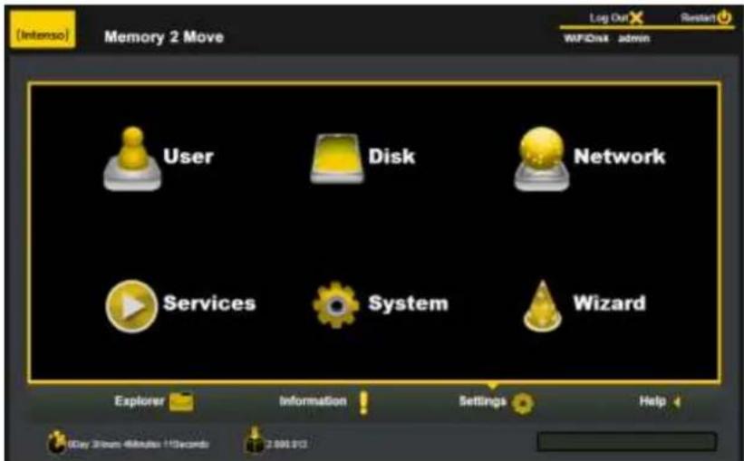 INTENSO Memory 2 Move - FUNCIONES DE ADMINISTRación WEB - 1